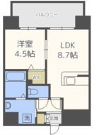 MODERN PALAZZO天神南Leaf - 所在階 の間取り図