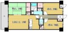 ダイアパレス博多南第2 - 所在階 の間取り図