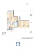 ライオンズマンション大博通り - 所在階***階の間取り図 11176