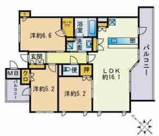 プレミスト薬院一丁目502号室-間取り