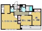 アルカス西公園 - 所在階 の間取り図