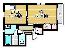 フレステュディオTAGUMA101号室-間取り