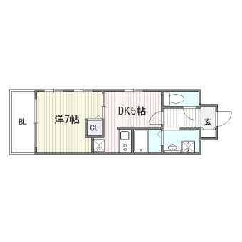 サムティシャルム博多Ａ館305号室-間取り