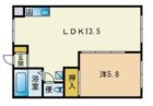 サンハイツ空港 - 所在階***階の間取り図 1161