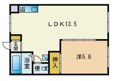 サンハイツ空港105号室-間取り