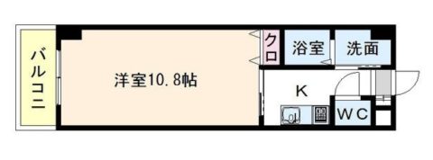 ウェルカム県庁口804号室-間取り