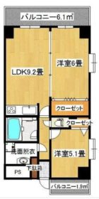 シャトーフクセンビル - 所在階 の間取り図