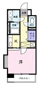 セレーノ・コンフォート大手門1103号室-間取り