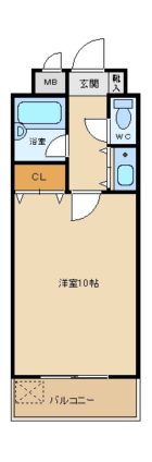 ステイタスマンション平和 - 所在階 の間取り図