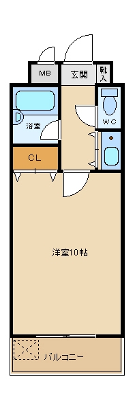 ステイタスマンション平和303号室-間取り