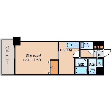 ユーコウビル駅南604号室-間取り