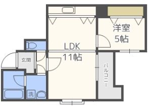 ステイツ平尾402号室-間取り