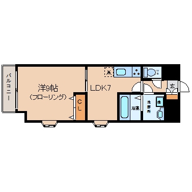 ユーコウビル山王207号室-間取り