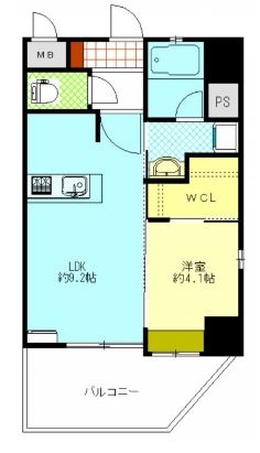 ステディア白金203号室-間取り