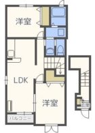 スヴニール小笹 - 所在階2階の間取り図 1263