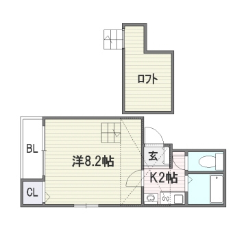 マーベラス博多401号室-間取り