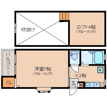 エクセルコートII203号室-間取り