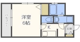 パリス大濠ベイタウン604号室-間取り