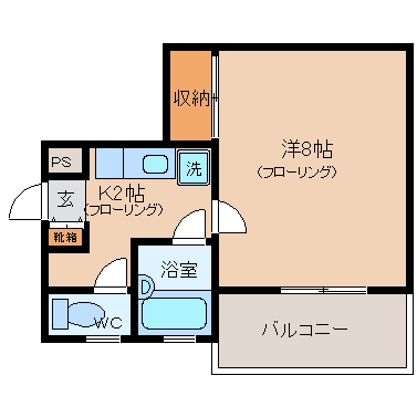 ラピス博多駅東303号室-間取り