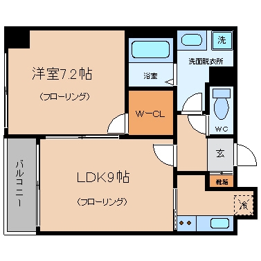 ラフィーネ博多駅前6052号室-間取り