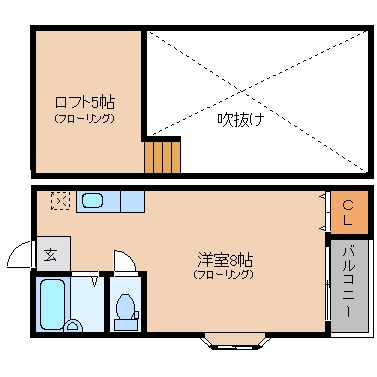 マキシム博多駅南II205号室-間取り