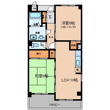 マクシーズ空港南202号室-間取り