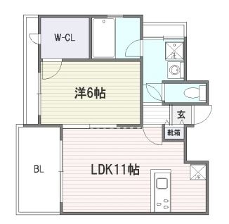 フォルツァリンクス博多304号室-間取り