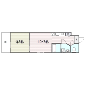 プレジール南山荘301号室-間取り