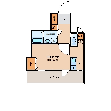 リ-ヴメゾン203号室-間取り