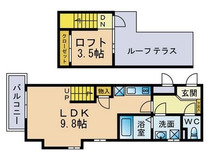 リアンアーブル博多駅東303号室-間取り