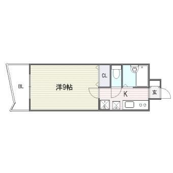 ロイヤル博多駅東805号室-間取り