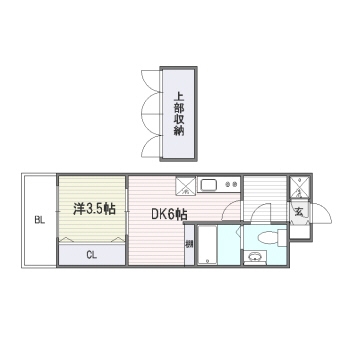 No.54　Wes-PROJECT博多南516号室-間取り