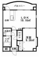 リシェス博多 - 所在階 の間取り図