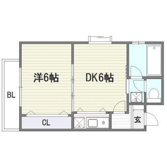 リセス403号室-間取り