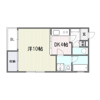 リバージュ清水301号室-間取り