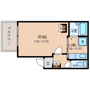 メゾンド天神東305号室-間取り