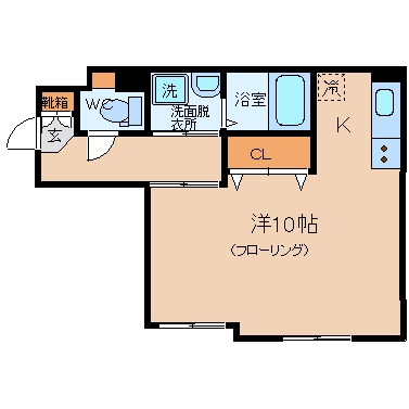 リバーデイル・コート202号室-間取り