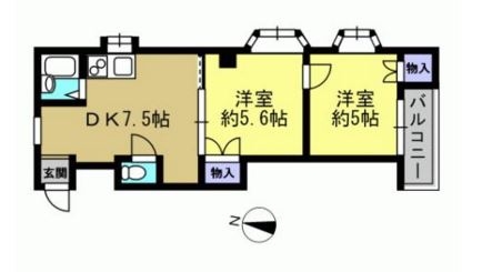 アルティメイト高砂303号室-間取り