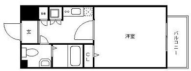 ダイナコートエスタディオ博多502号室-間取り