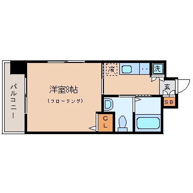 アソシアグロッツォ平尾駅前303号室-間取り