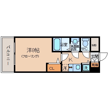 ヴィレ・コート石城8052号室-間取り