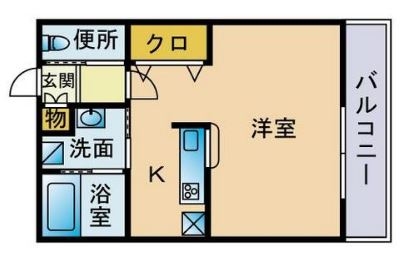 リバル吉塚II202号室-間取り