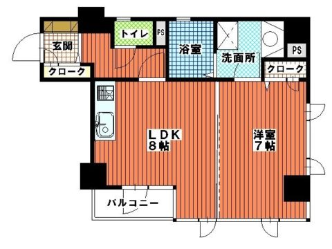 ステイツ天神東Ⅲ904号室-間取り