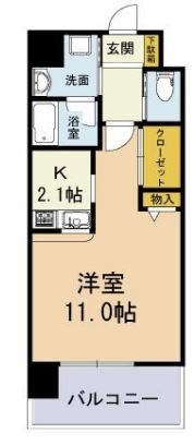 フォレスタ高砂202号室-間取り