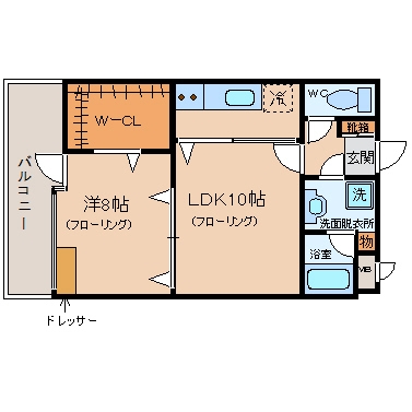 ステイツ天神東II303号室-間取り