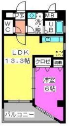 ベイシック大名 - 所在階 の間取り図