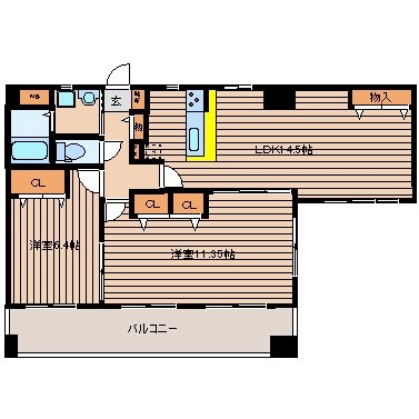 コートＫ７402号室-間取り