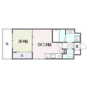 ＴＡＩＳＨＯＫＡＮ　Ｌａ　Ｂａｌｃｏｎａｔａ302号室-間取り