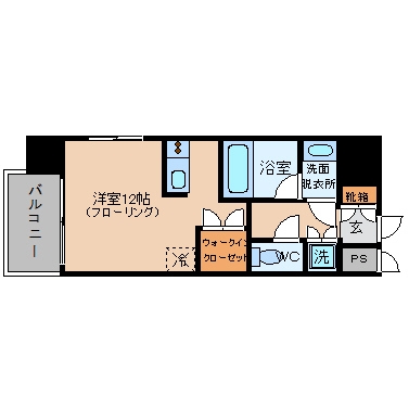 ベネフィス薬院南501号室-間取り