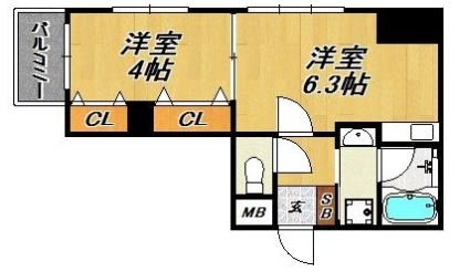 Ｒｕｉ’ｓＨａｋａｔａ701号室-間取り